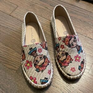 FRIDA KAHLO SLIP ON FLATS